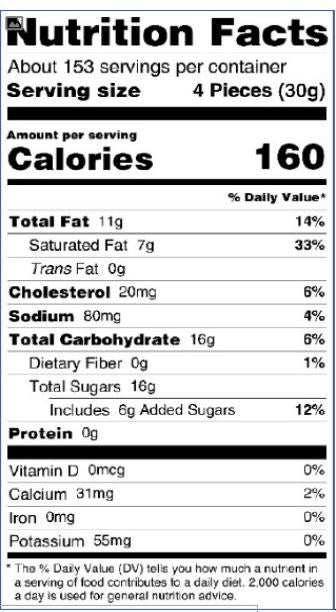 Milk Chocolate Mini Toffee