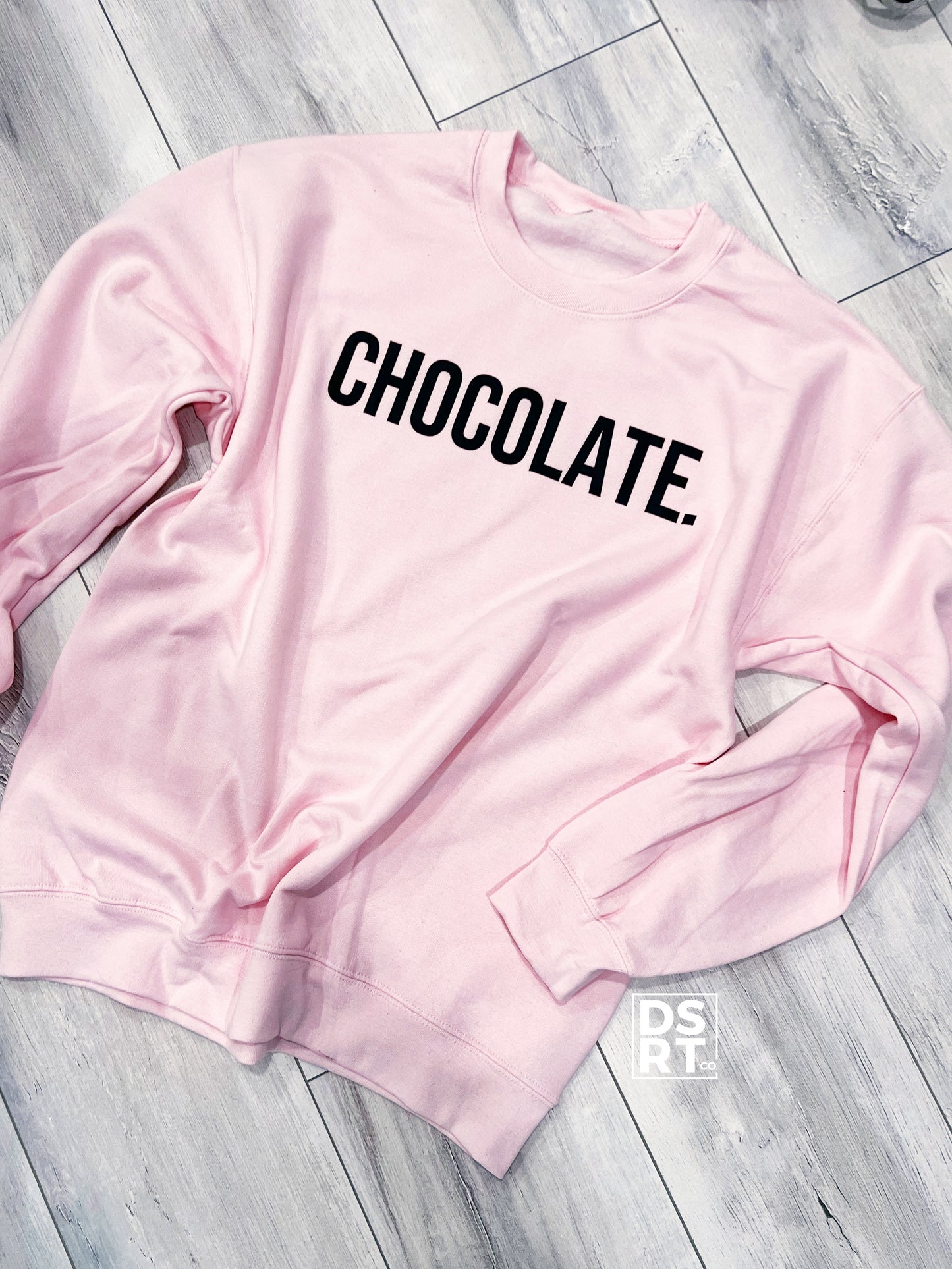 Matte Lettered Chocolate Crewneck