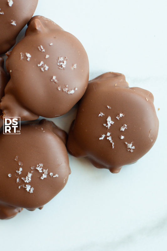 DIPPED CARAMEL PECAN CLUSTERS