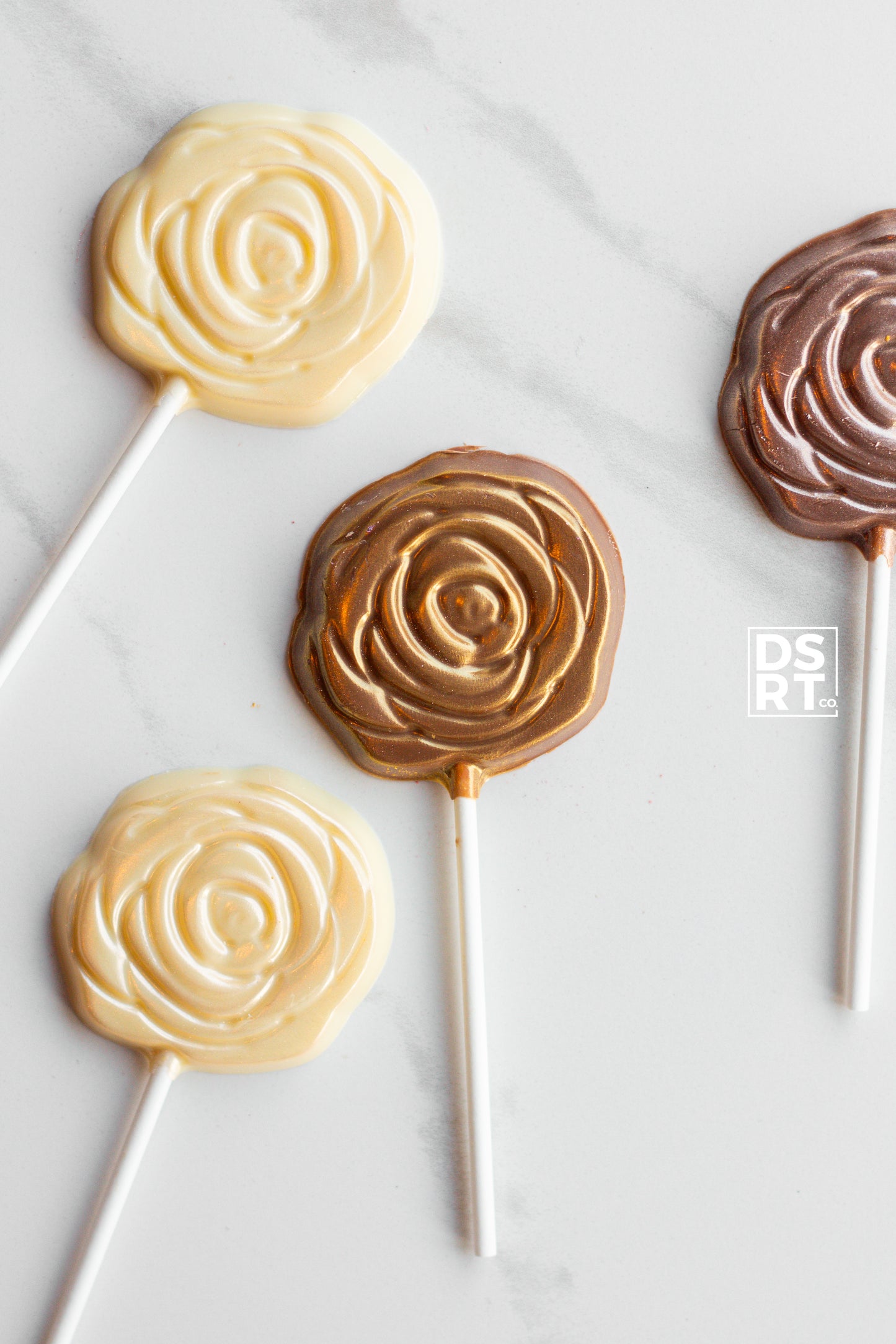 Valentine's Day Chocolate Lollipops