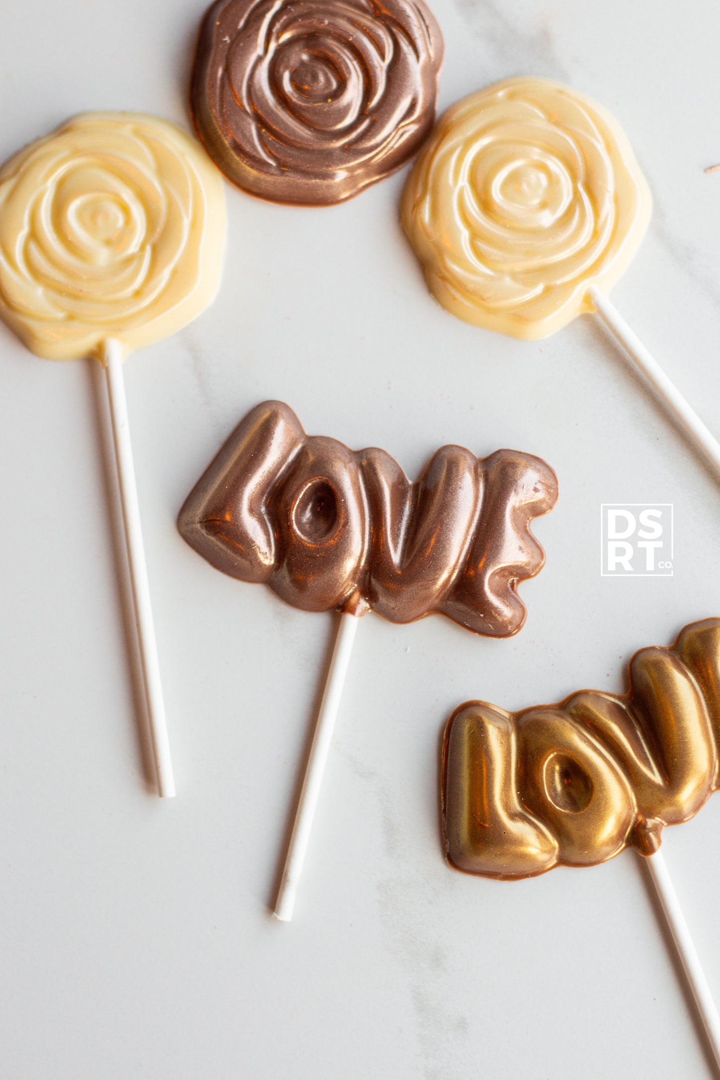 Valentine's Day Chocolate Lollipops